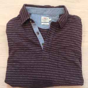 Faherty Organic Cotton Long Sleeve Polo